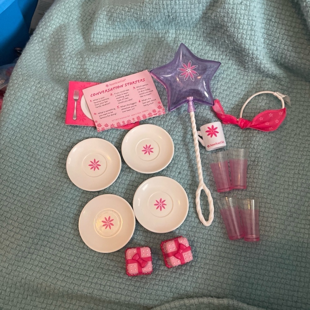 Pink and Purple Party Set American Girl Doll